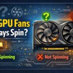 Do GPU fans always spin